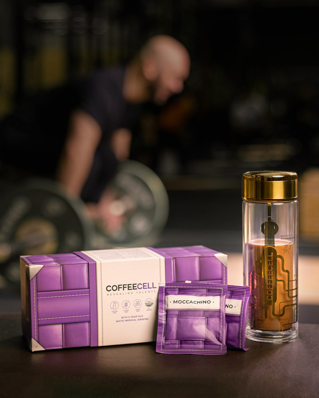 Cà Phê Mocha Với Nhân Sâm Trắng Thượng Hạng COFFEECELL - Cà phê Arabica từ Brazil, Vị Socola tinh tế, Khơi nguồn cảm hứng - Hàng Chính Hãng