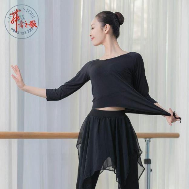 Áo xẻ tà chéo tay lửng A06 - Diễm Phương Store