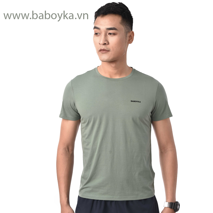 Áo T-Shirt Nam Baboyka Chất Liệu Cotton Cao Cấp Siêu Mướt, Form Dáng Cổ Điển Lịch Lãm.