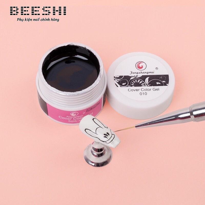 Gel vẽ nổi đen trắng nail siêu đặc 10ml - Beeshi shop nail