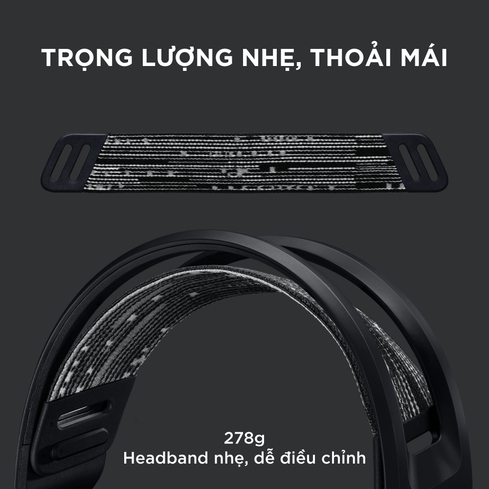 Tai nghe game không dây Lightspeed Logitech G733 - Headband tùy chỉnh, RGB Lightsync, màn loa Pro-G, Mic Blue Voice -Hàng chính hãng