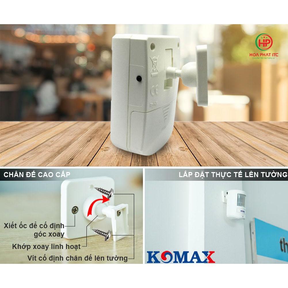 Báo trộm hồng ngoại dùng pin Komax KM-X20 cao cấp - Hàng chính hãng