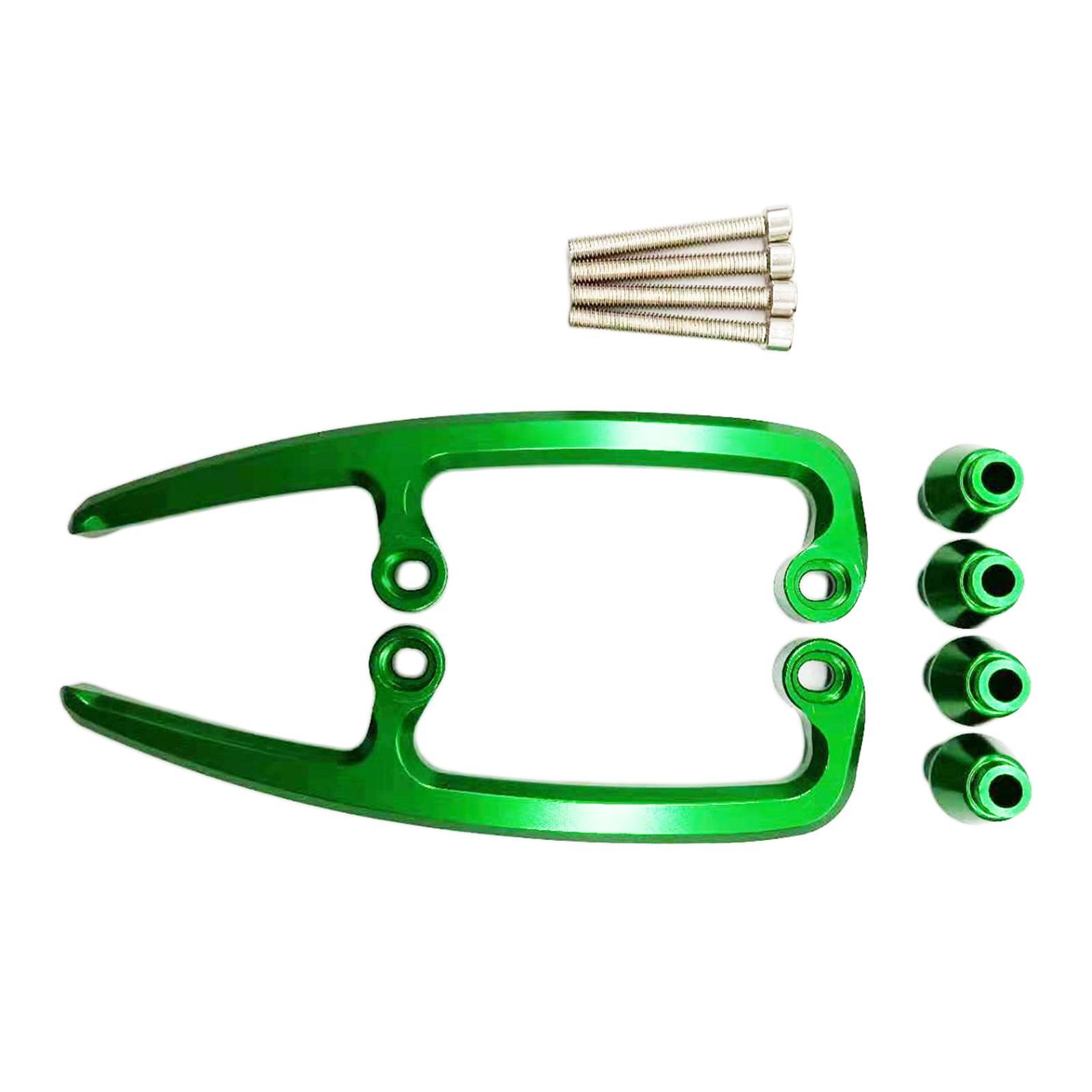 2 Pieces Motorbike Rear Seat Passenger Armrest Handle for  Black