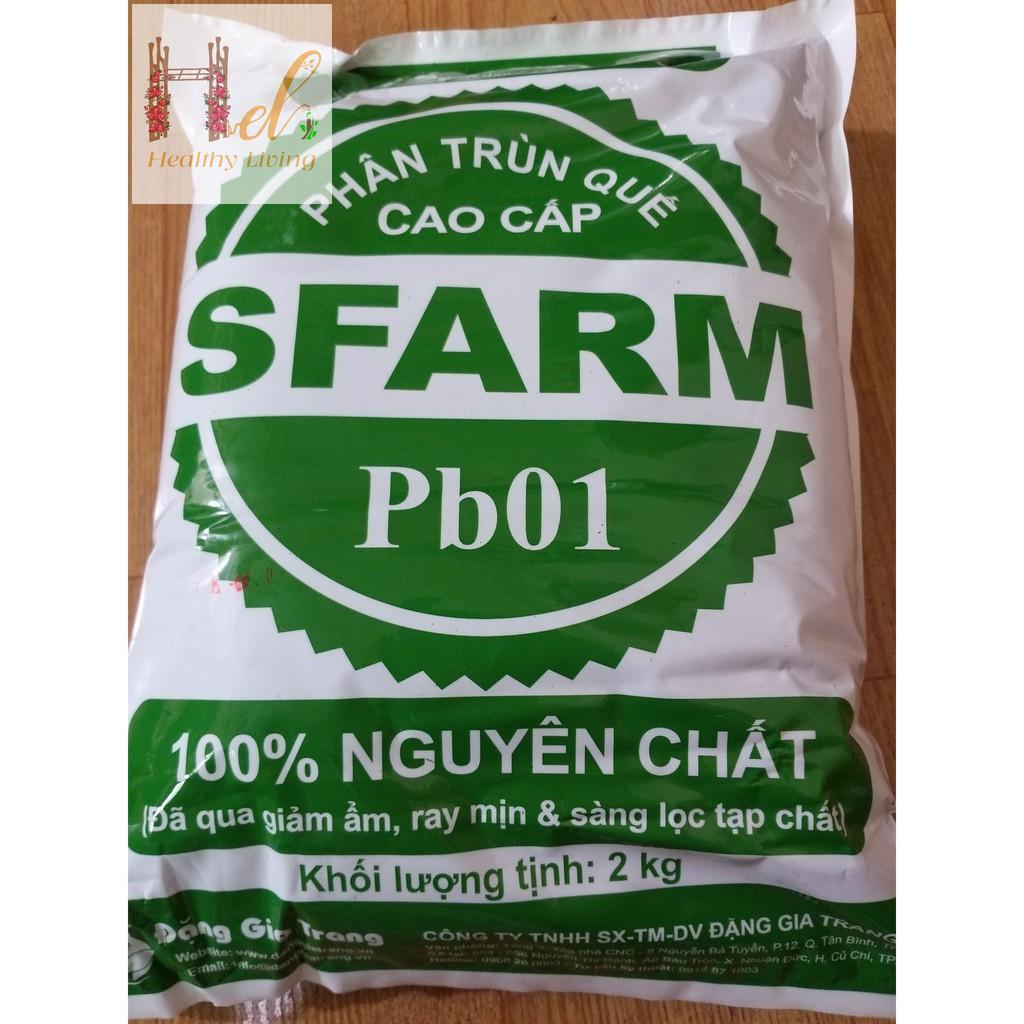 Phân Trùn Quế Cao Cấp Nguyên Chất 2kg Sfarm Trồng Rau Sạch, Hoa Hồng Bằng Đất Sạch, Xơ Dừa Và Phân Bón Hữu Cơ