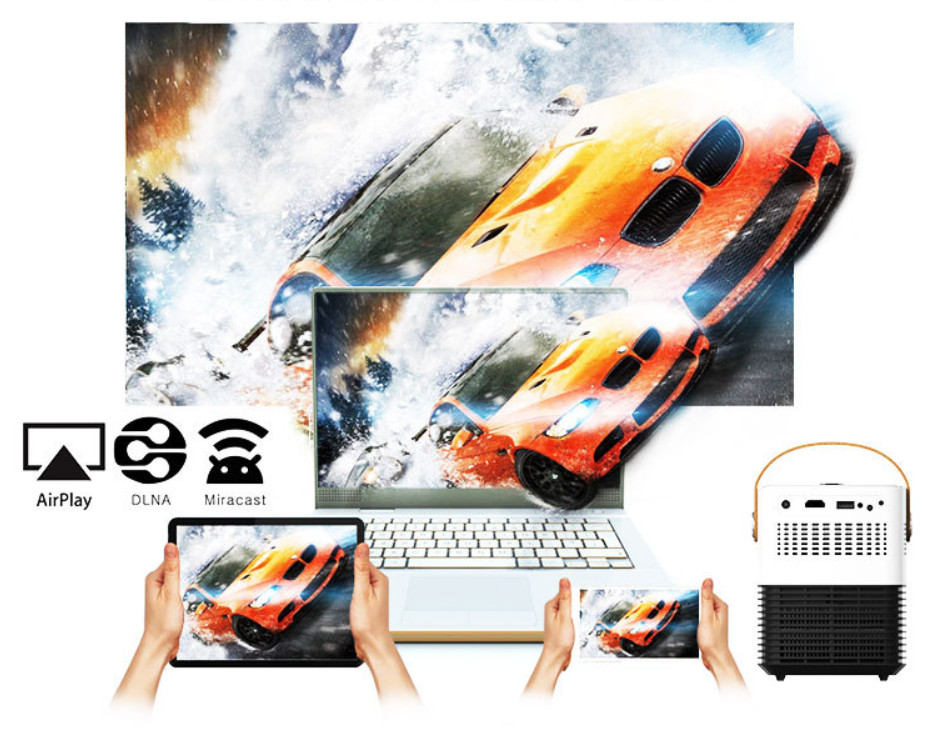MáY ChiếU Android Mini L7 Tích Hợp Bluetooth - Wifi - Loa Stereo