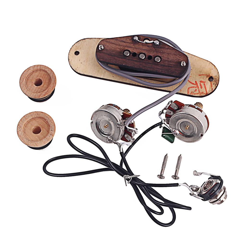 Durable Wooden 3 String Cigar Box Guitar Pickup Guitar Replacement Accessory