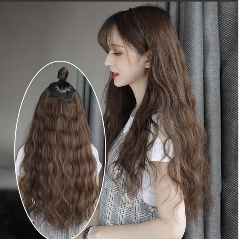 Tóc giả kẹp phím phồng xù - sét 3 dải kẹp phím.