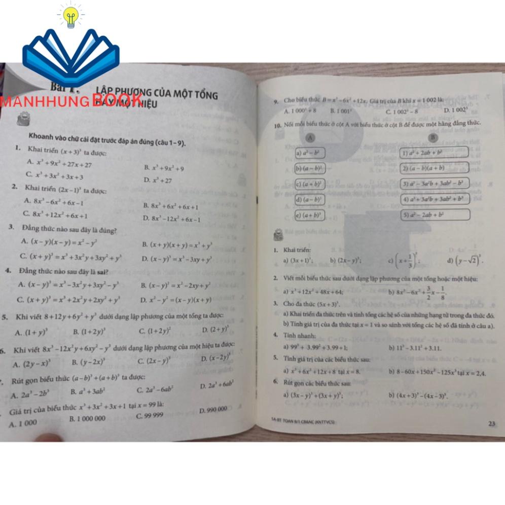Sách - Bài tập Toán 8 cơ bản và nâng cao ( Tập 1 + Tập 2)