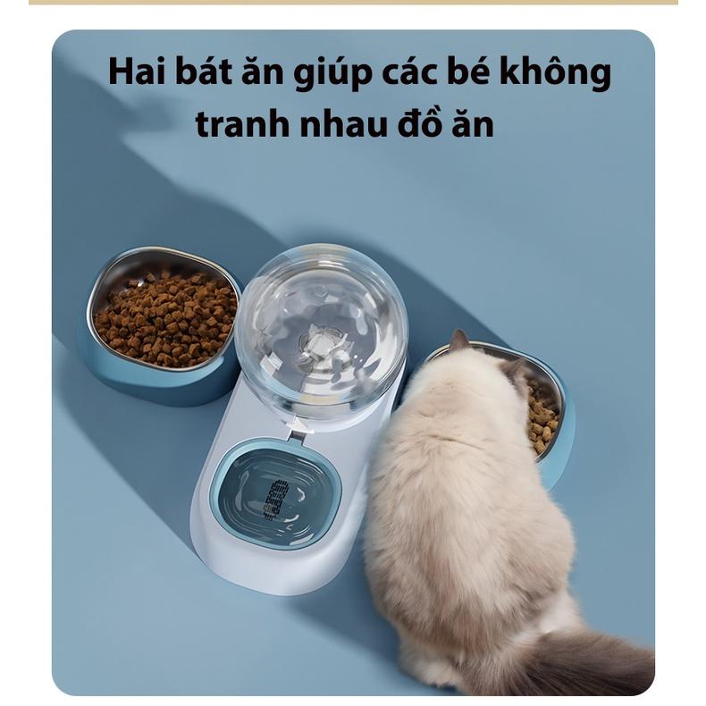 Bát Ăn Bình Cấp Nước Tự Động Cho Chó Mèo - Bát Ăn Bình Cấp Nước Tự Động Cho Chó Mèo Dung Tích Lớn (PKW21