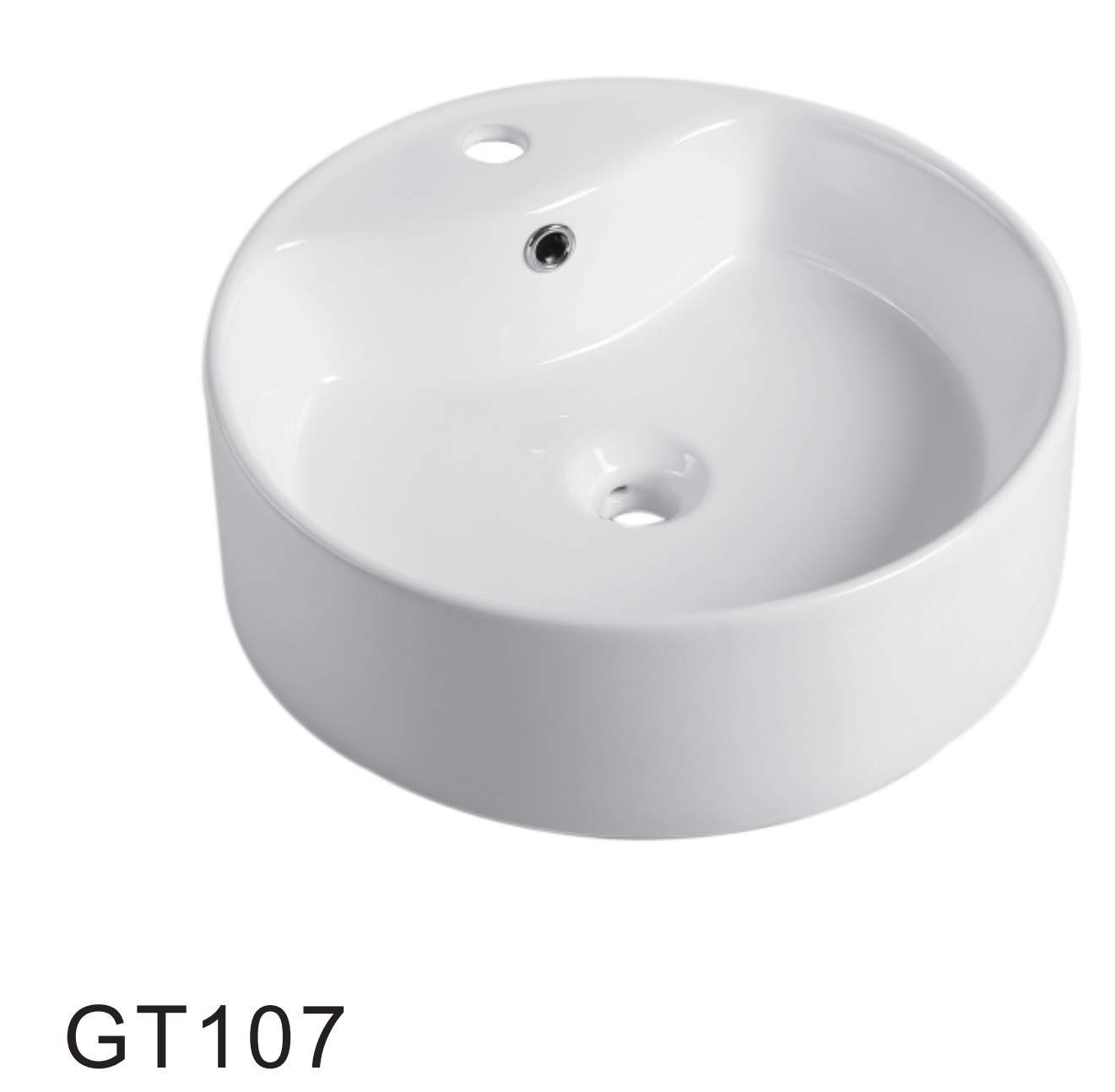 CHẬU LAVABO SỨ GAPPO GT107 - NHẬP KHẨU NGA CHÍNH HÃNG - VÒI THẤP LẮP TRÊN CHẬU