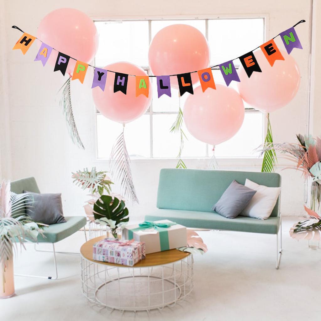 Happy Halloween Bunting Banner Pennant Garland Party Hanging Decoration