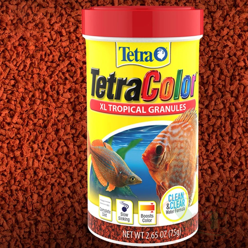 Thức ăn cá Tetra Color XL Tropical Granules cám chìm tăng màu bể cá cảnh thủy sinh