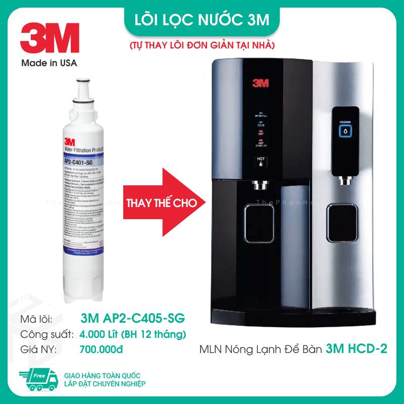 Lõi Lọc Nước 3M - Made in USA, Đủ Model Thay Thế Các Dòng Máy Lọc Nước 3M (AP110, AP2-C405-SG, HSF-IR-IS, HF20-MS, AP420, FF101, HF40-S, HF90, AP917HD-S, HCD-2, AP11T, EASY C-LC, BREW120-MS, FF100, DP190...) - Hàng Chính Hãng