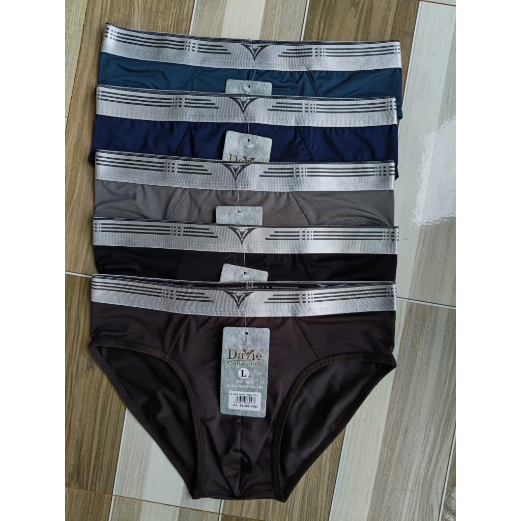 Quần Lót Nam Tam Giác DVBF031 , Chất Liệu Thun Lạnh 4 Chiều, Lưng Bản 3.0cm Sợi Bóng Cao Cấp