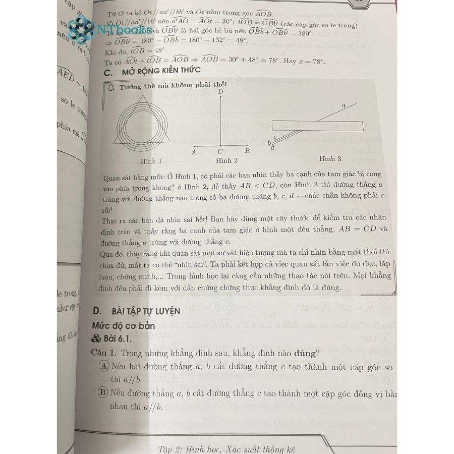 Sách Nắm chắc kiến thức và kĩ năng toán 7 Tập 2 - Hình học - Xác suất thống kê