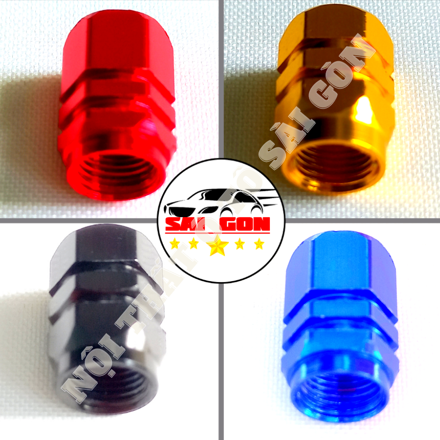 Nắp van ô tô cao cấp, nắp chụp van xe máy hợp kim nhôm, màu sắc đa dạng, chất lượng và giá cả cạnh tranh nhất thị trường