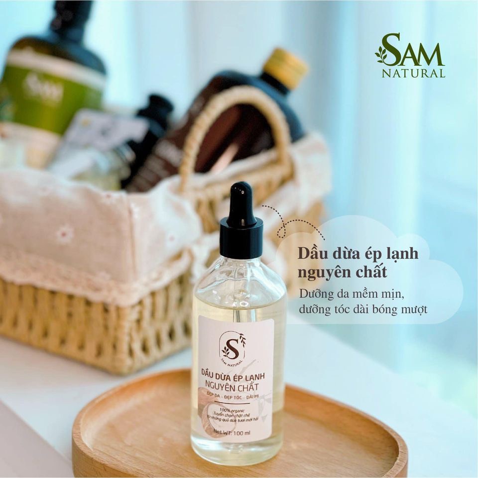 Dầu Dừa Ép Lạnh Sam Natural (100ml)