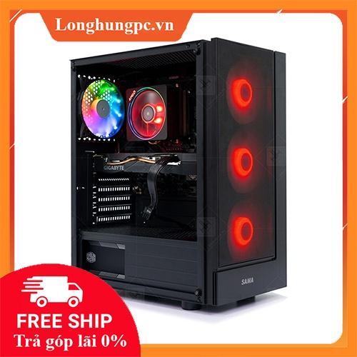 Vỏ case SAMA 3301 3 FAN RGB (Mid Tower/Màu Đen)