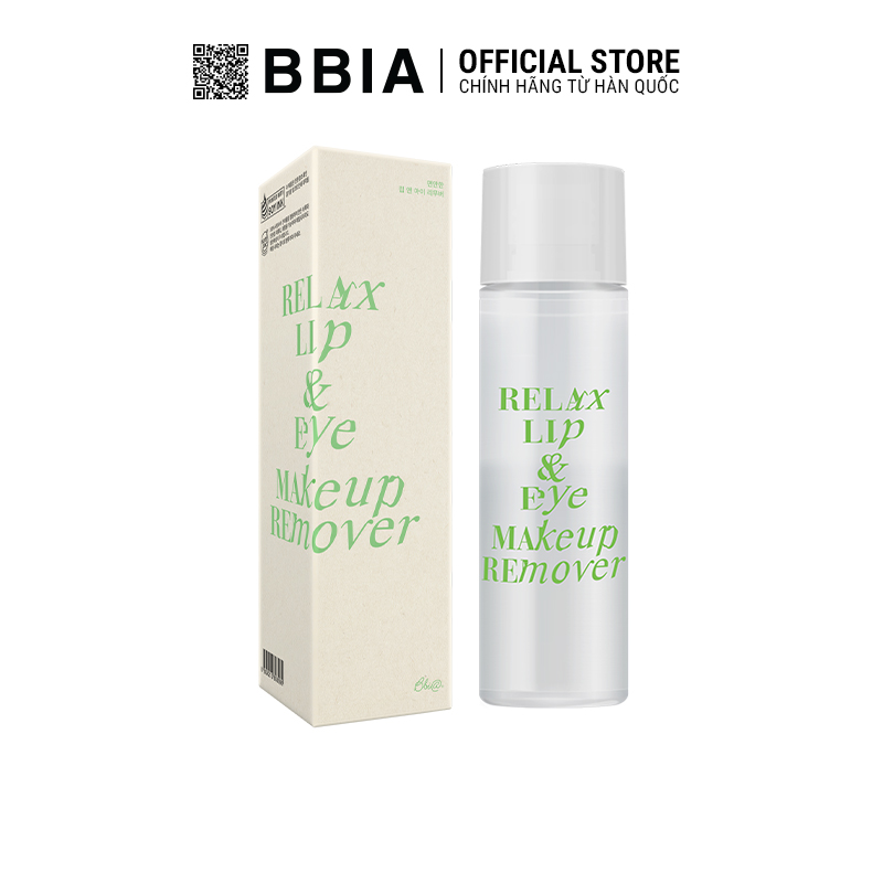 Dầu Tẩy Trang Bbia Relax Lip&amp;Eye Makeup Remover 100ml