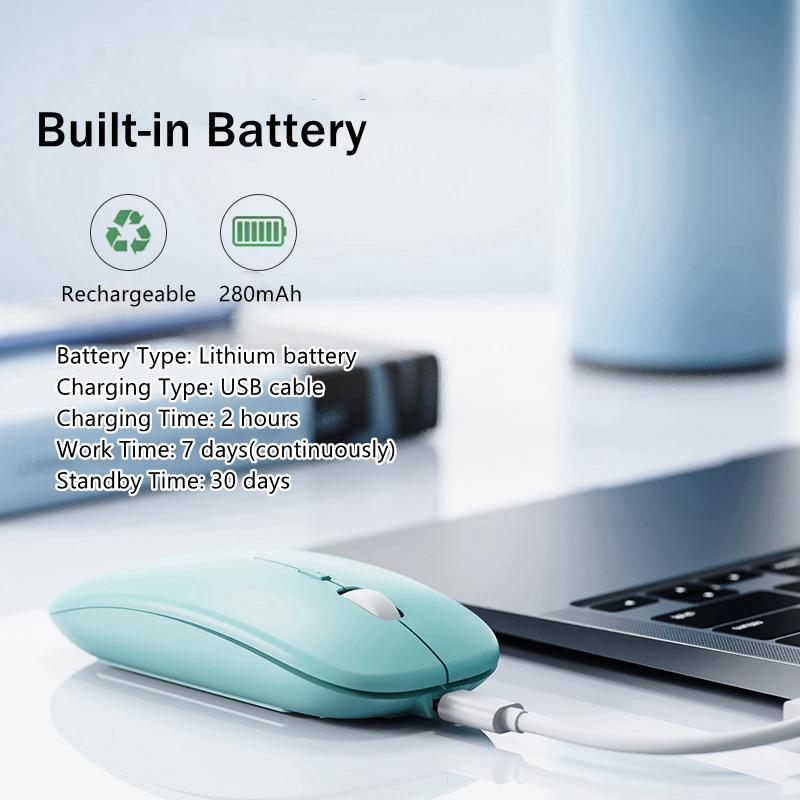 Chuột Không Dây Bluetooth 2.4G Cho Máy Tính