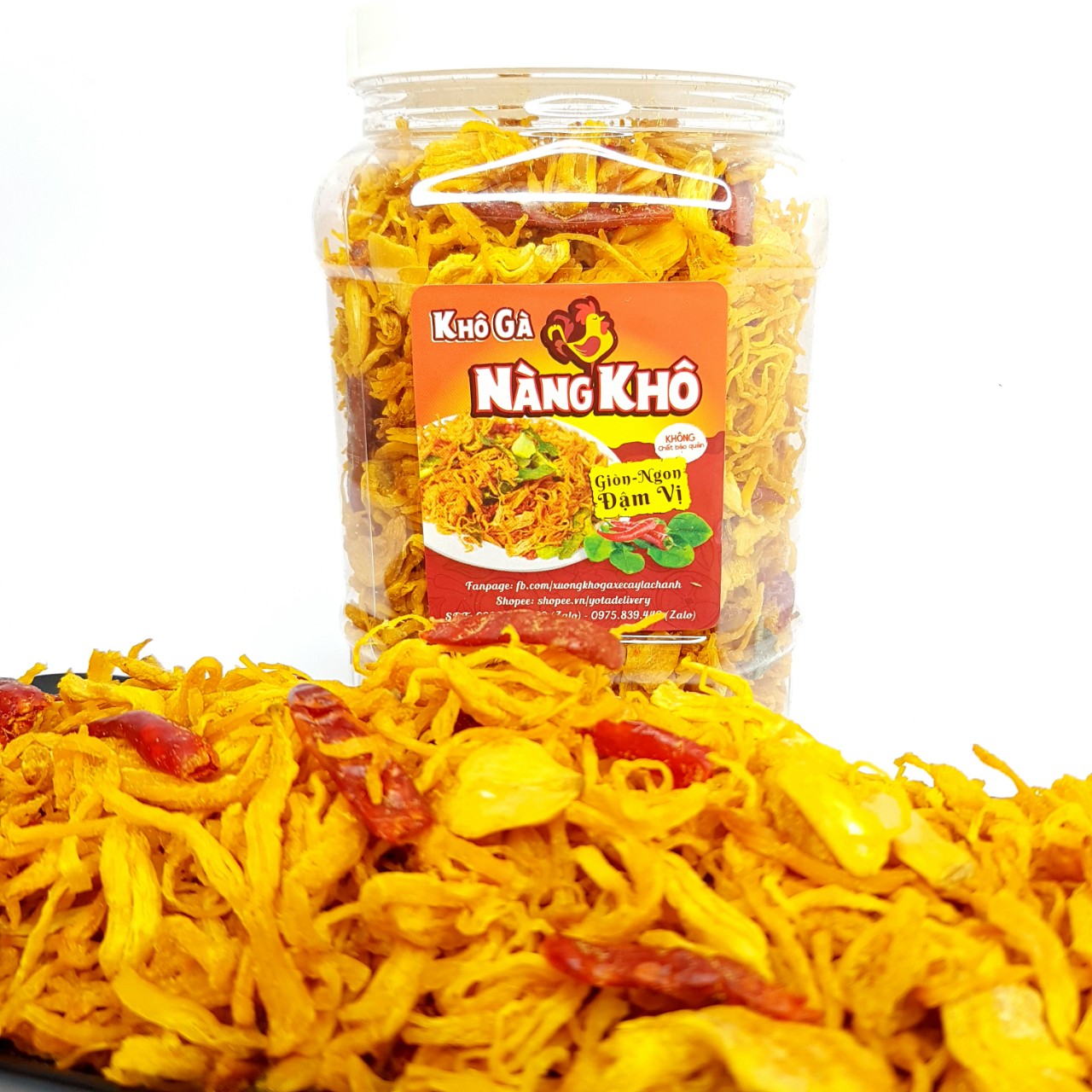 Khô gà bơ tỏi loại đặc biệt thương hiệu Nàng Khô