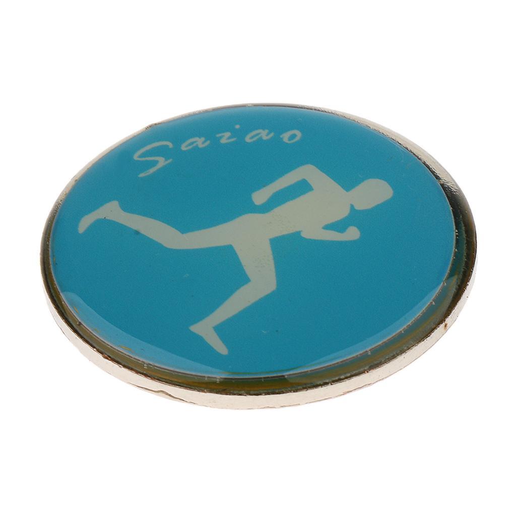 Football Soccer Referee Flip Toss Coin Disc 3.5cm With Metal Whistle