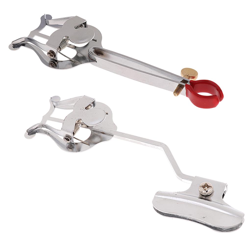 2 chiếc Kèn Trombone Hành Quân Kẹp Đàn Lia Tờ Nhạc Kẹp Giữ