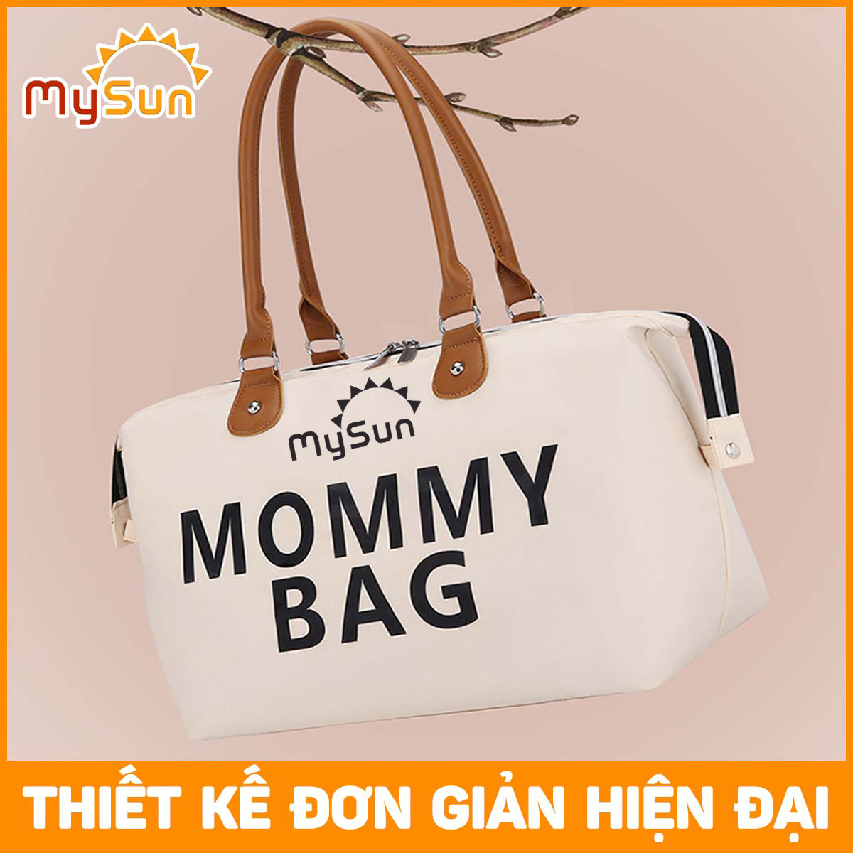 Bộ 3 túi đựng đồ cho mẹ bỉm sữa và em bé cỡ lớn MySun MamaTrio