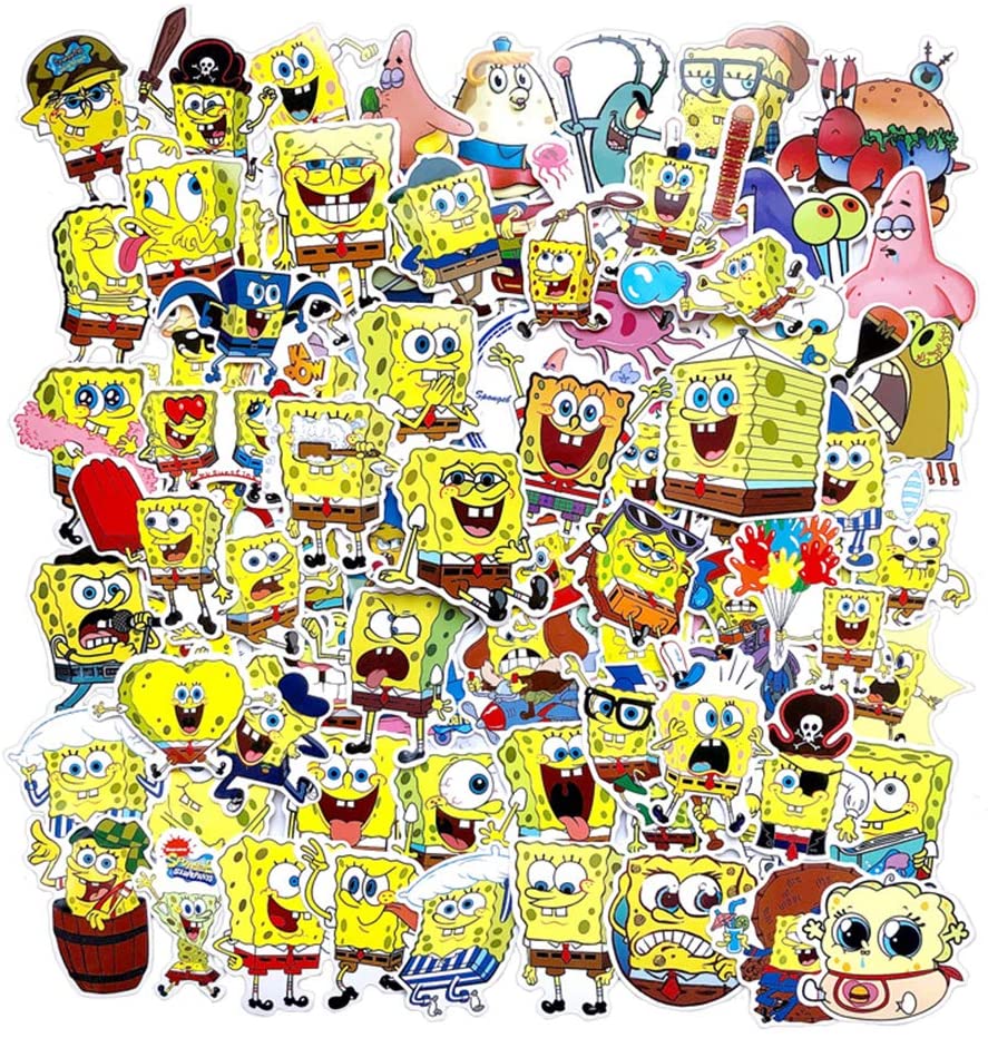 Set 30 Sticker SpongeBob SquarePants Chú bọt biển tinh nghịch