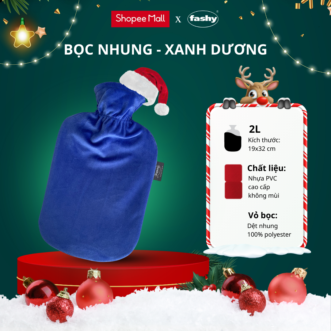Túi chườm Fashy Germany Bọc Nhung 100% nhập khẩu từ Đức giúp giữ ấm, giảm đau tự nhiên