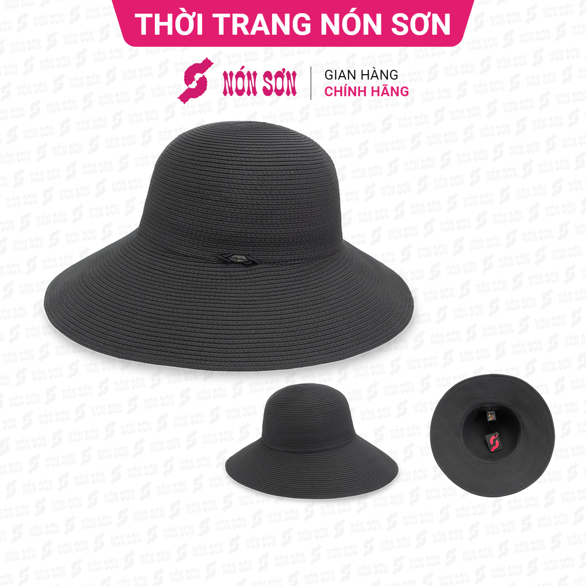 Mũ vành thời trang Nón Sơn chính hãng XH001-99A-ĐN1