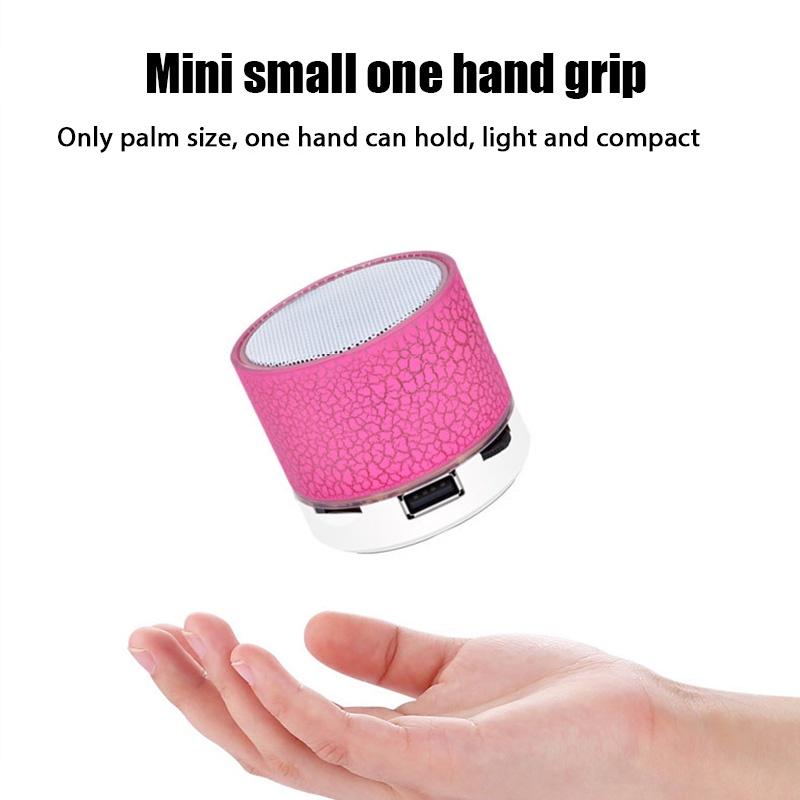 Loa Bluetooth Không Dây Nhỏ Gọn Có Đèn LED Hỗ Trợ Thẻ Nhớ TF Nghe Nhạc MP3 Và Phụ Kiện