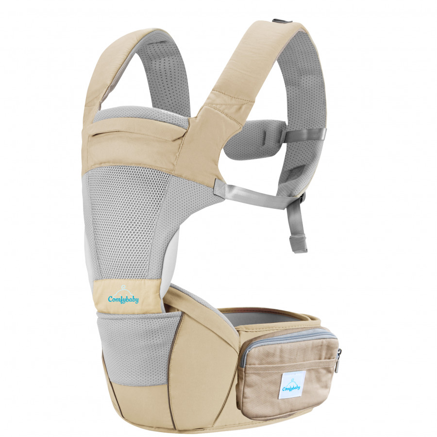 Địu Em Bé Comfybaby Trợ Lực 4 Tư Thế + Tặng 2 Khẩu Trang Xuất Nhật