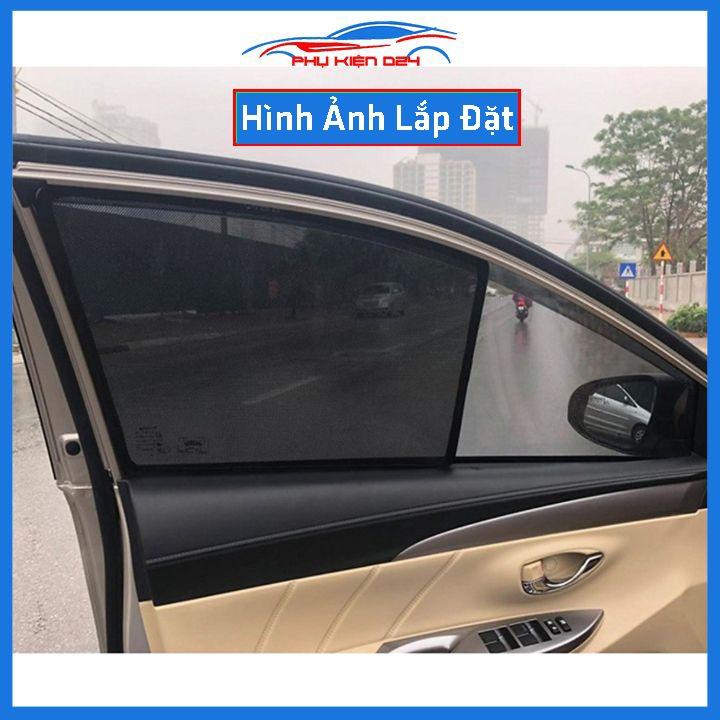 Hình ảnh Bộ 4 rèm chắn nắng nam châm Vios 2019 khung cố định chống tia UV