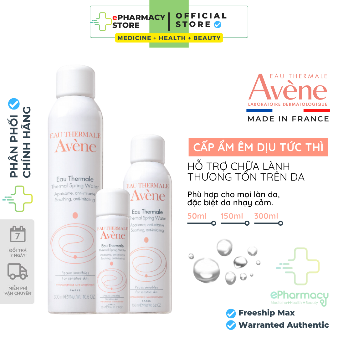 Xịt Khoáng - Xịt Khoáng Avene Cấp Ẩm - Avene Thermal Spring Water 300ml - 150ml - 50ml