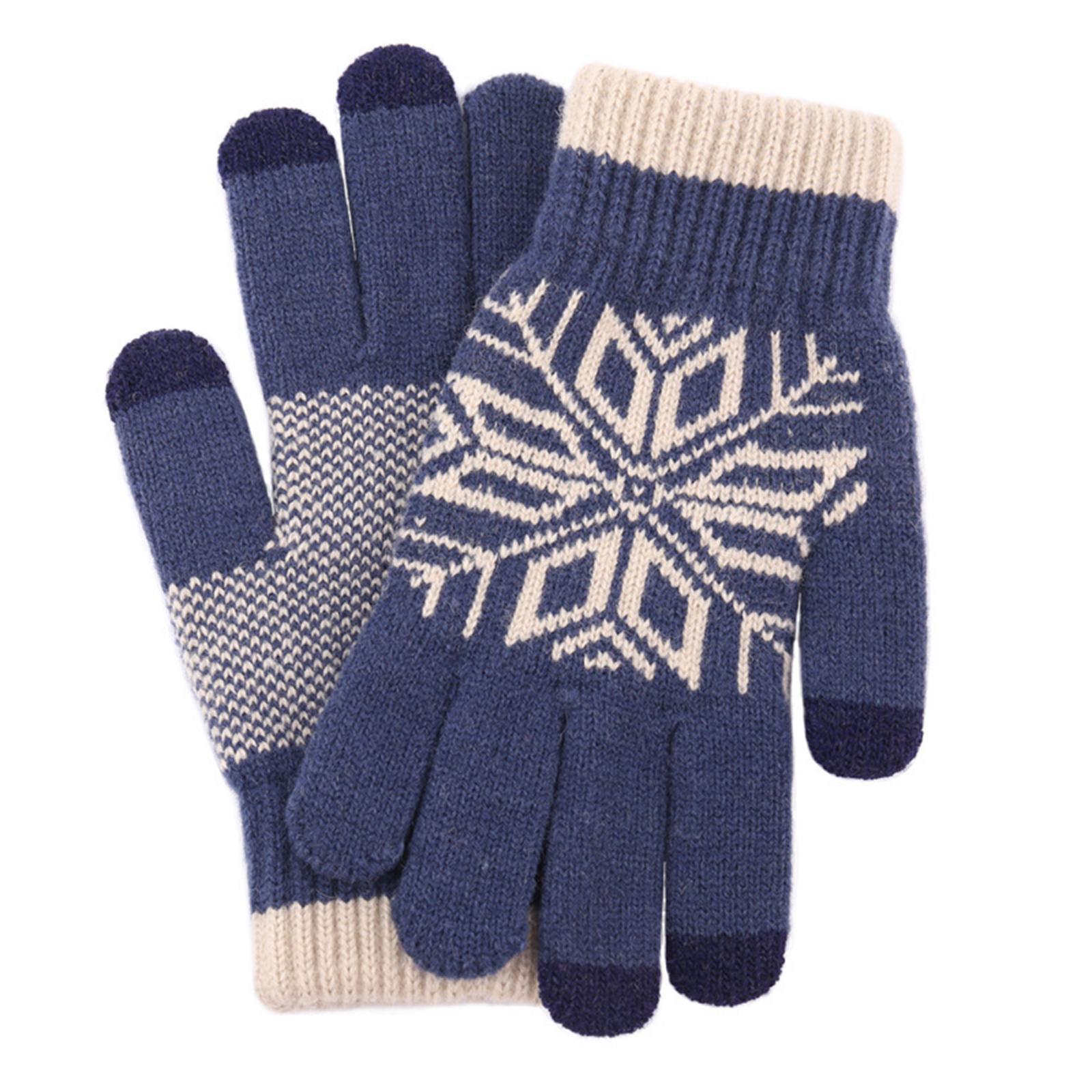 Winter Warm Gloves Touch Screen Mitten Texting Gloves for Skiing
