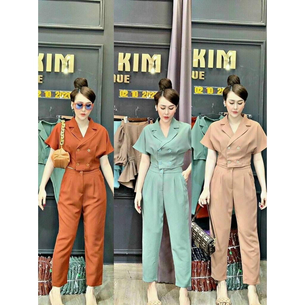 Sét bộ vest tay phồng thời trang cá tính