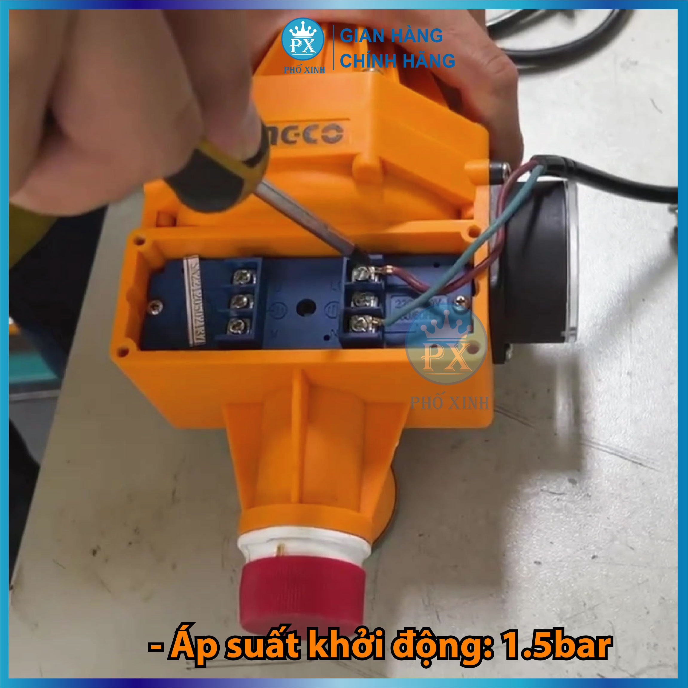 Rờ le tự động bơm nước bằng áp suất INGCO WAPS002 | Máy rờ le bơm nước