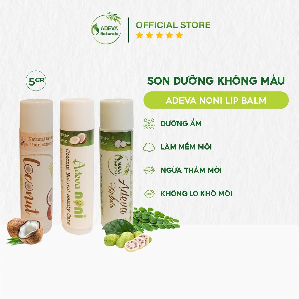 Son Dưỡng Không Màu ADEVA NONI Chiết Xuất Thiên Nhiên Giúp Dưỡng Môi Hồng Hào, Mềm Mịn 5gr