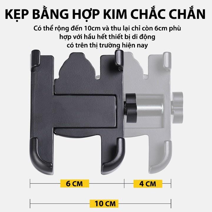 Giá Đỡ C2 - Kẹp Điện Thoại Gắn Xe Máy Chống Rung, Chống Cướp Dựt Cực Chắc Chắn - TuHaiStore