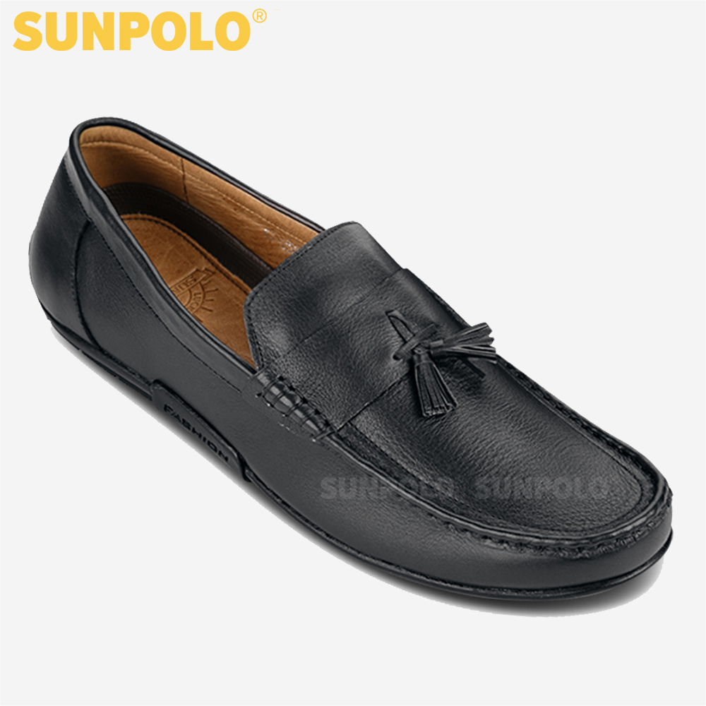 Giày Mọi Nam Da Bò SUNPOLO SUKT2581