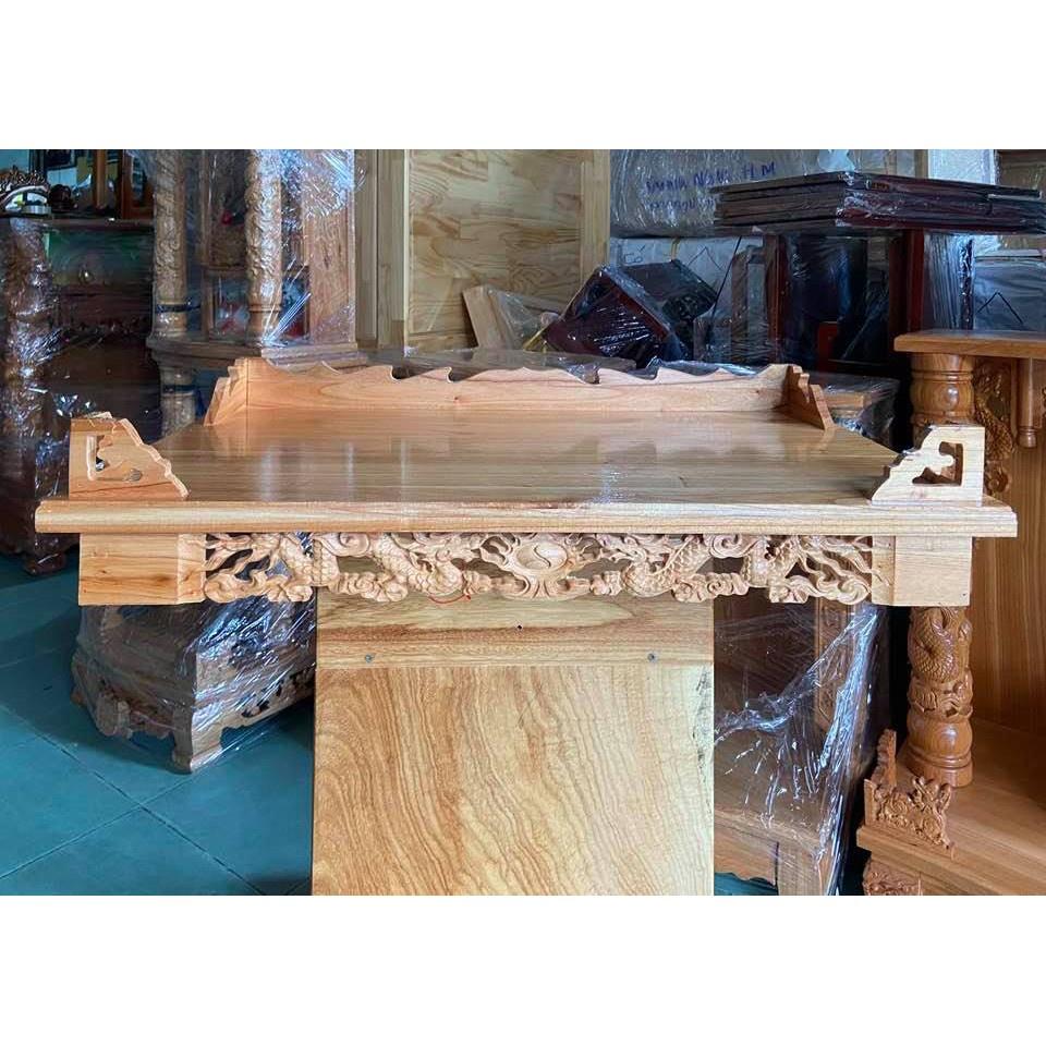 bàn thờ treo tường Rồng 80cm, trang treo bằng gỗ
