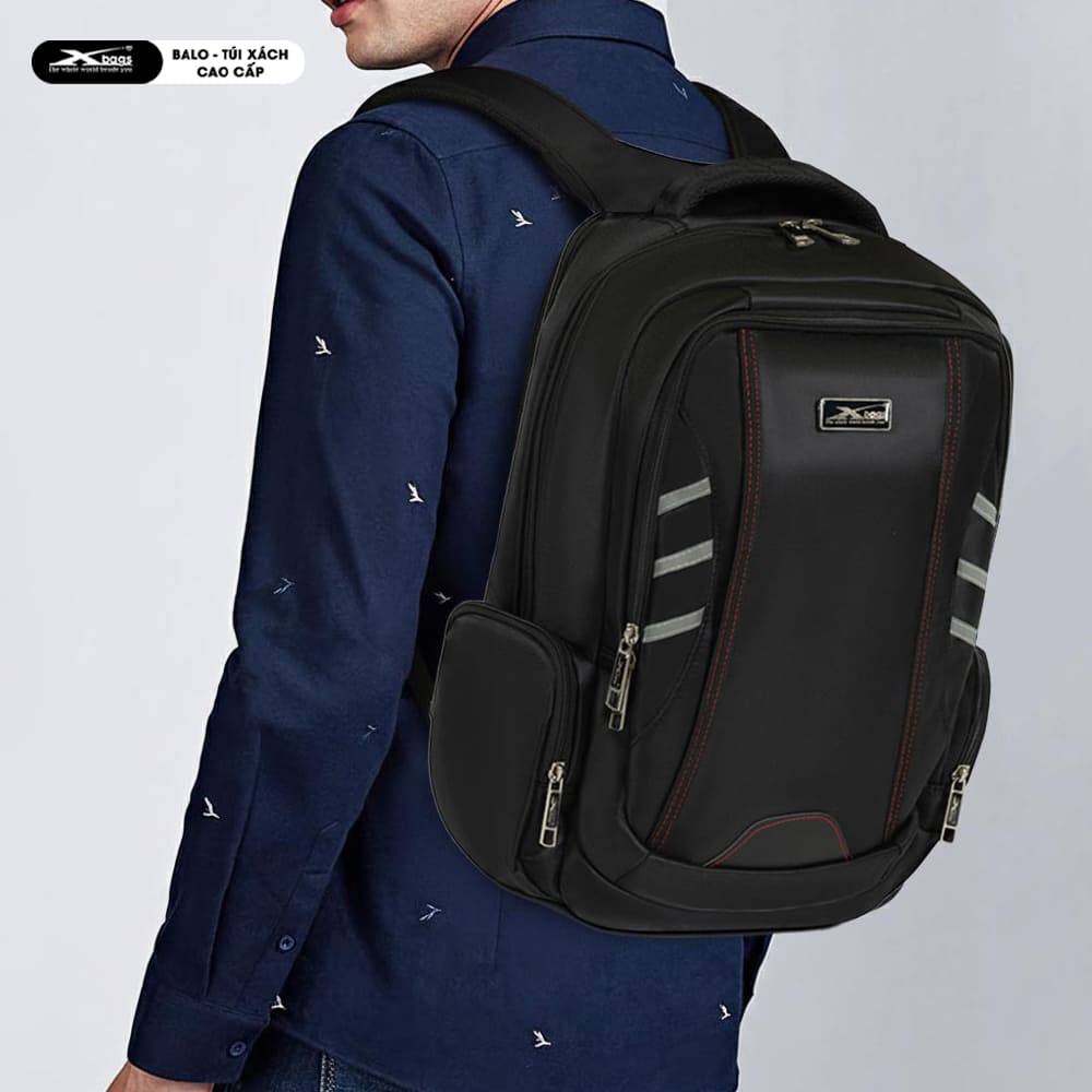 Balo Nam Cao Cấp Nhiều Ngăn Đựng Laptop 15.6 Inch Xbags DarkEagle XB2008 Màu Đen, Dung Tích Lớn, Chống Nước, Sang Trọng Mạnh Mẽ Hiện Đại!