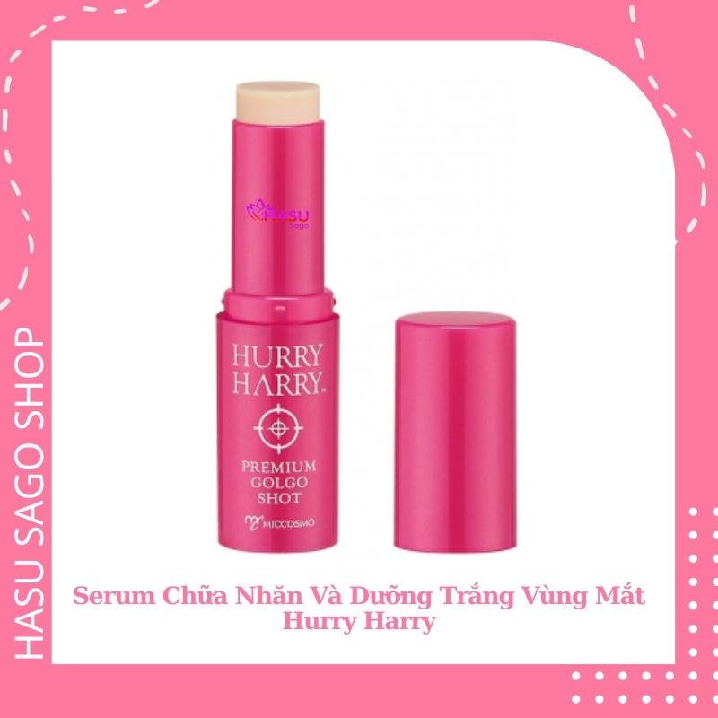 Thỏi serum collagen giảm nhăn và dưỡng trắng vùng mắt, giữa hai lông mày Hurry Harry Premium Golgo Shot 3.4g