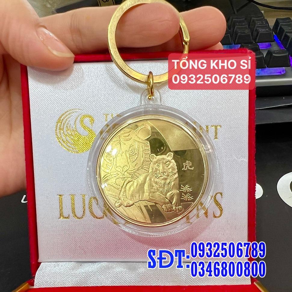 Móc Khoá Đồng Xu 12 Con Giáp Siêu Đẹp, Phong Thuỷ May Mắn - Ecoins
