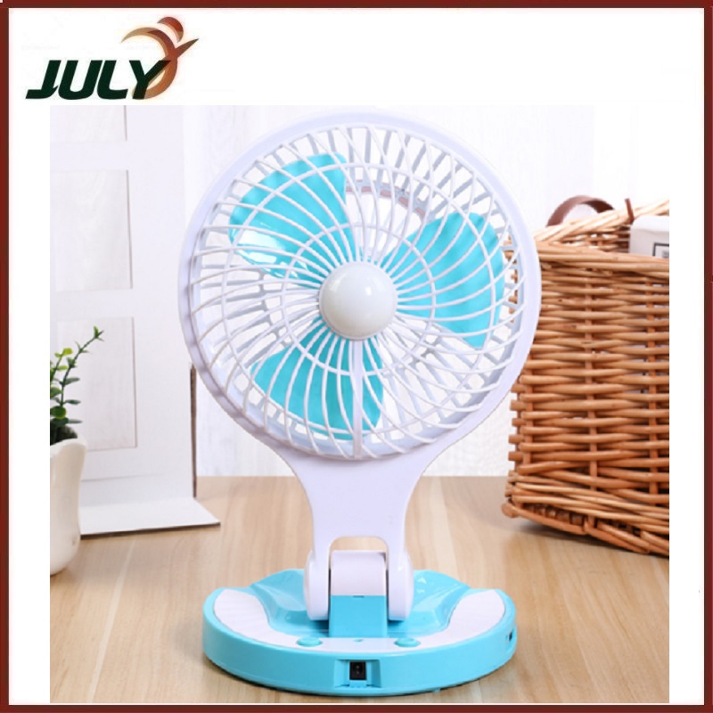 QUẠT SẠC ĐIỆN MINI FAN ly 5580 CÓ LED PHÁT SÁNG CỰC MÁT GẤP GỌN ĐƯỢC - JL