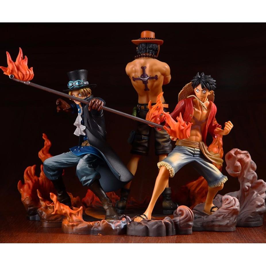 Mô hình Figure one Piece - Bộ 3 anh em Luffy sắc nét