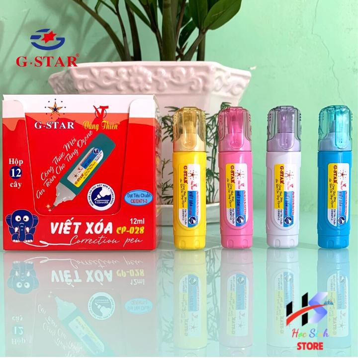 Bút xóa nước CP 028 hiệu Gstar dung tích 12ml ngòi kim loại 0.02mmXB ( Giao màu ngẫu nhiên )