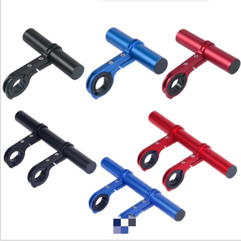 Phong cách mới nhất của phần mở rộng tay lái xe đạp khung mở rộng khung đôi máy tính đèn xe đạp leo núi đèn pin giá đỡ hợp kim nhôm kẹp