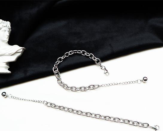 Vòng đeo tay xích dư thả hạt chuỗi chain titan